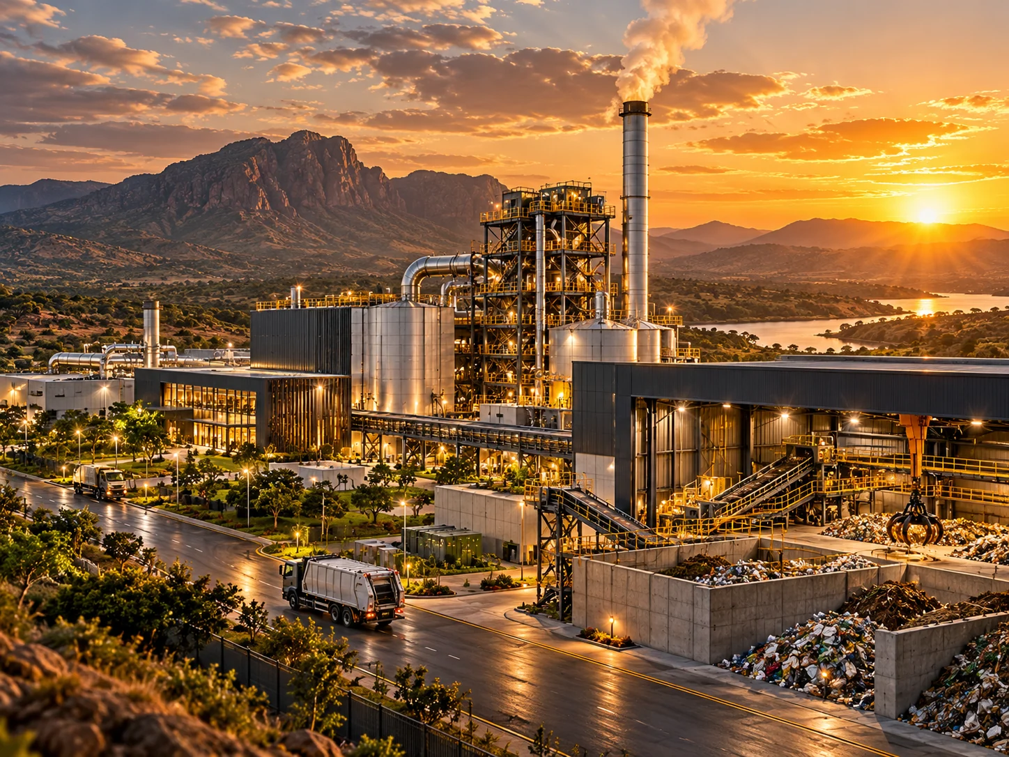 Illustrative industrial landscape